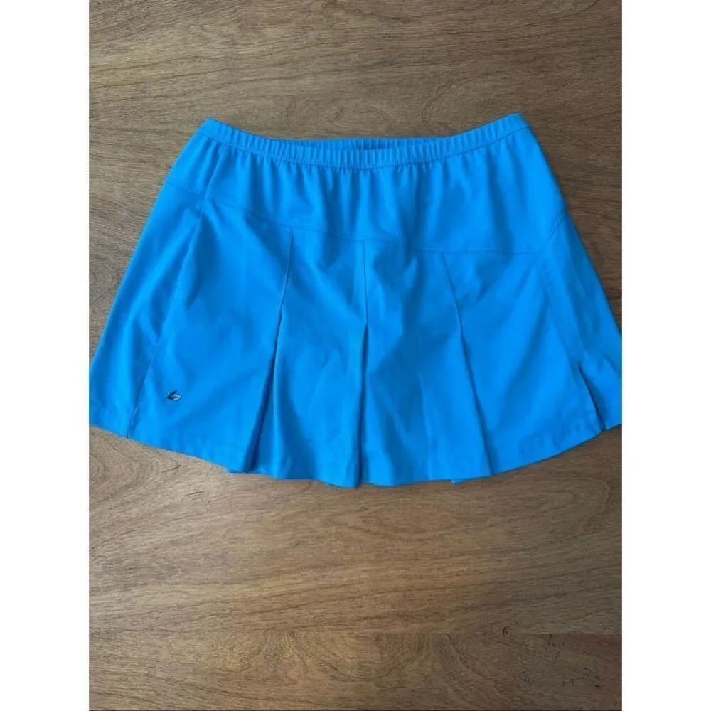 Bolle Women's Pleated Front High Performance Athletic Skort Blue Medium